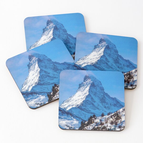 Item preview, Matterhorn Mountain Switzerland Zermatt, European Swiss Alps Mountains, Winter Matterhorn Landscape Oil Paint, Switzerland Highest Peak designed and sold by Paintcorner.