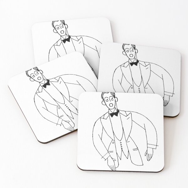Item preview, Art Deco man in dinner jacket designed and sold by MalcolmFife.