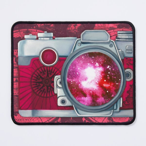 Item preview, Vintage camera on old map designed and sold by Elmanji.