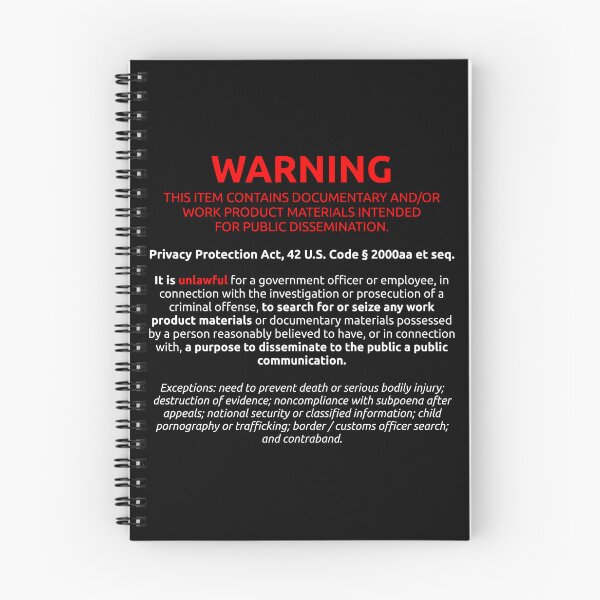 Item preview, Privacy Protection Act Warning designed and sold by PhreakStyle.