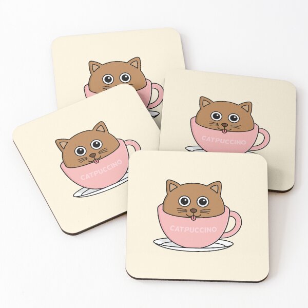 Item preview, Catpuccino - Pun - Wordplay designed and sold by ambertanderes.
