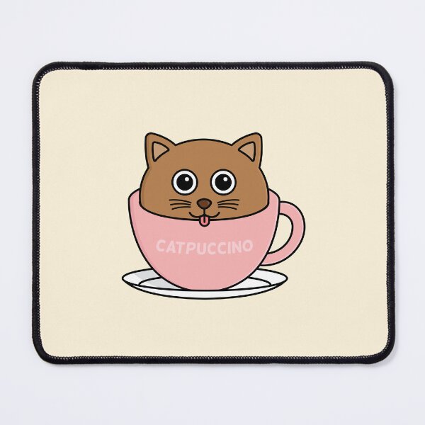 Item preview, Catpuccino - Pun - Wordplay designed and sold by ambertanderes.