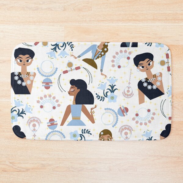 Item preview, Indian Woman Power (blue) designed and sold by Dorina Larsdotter.