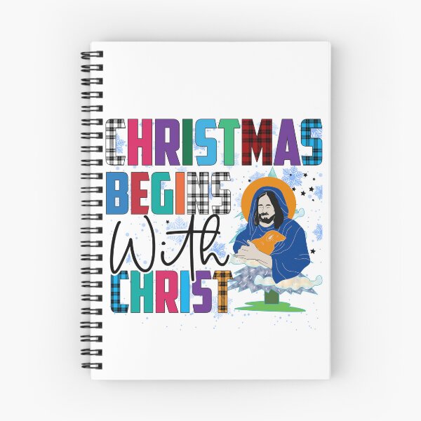Item preview, Christmas Begins With Christ Plaid Cross Santa | Merry Christmas Jesus Christ greetings | Gifts for Christmas lovers designed and sold by ThanksVibe.