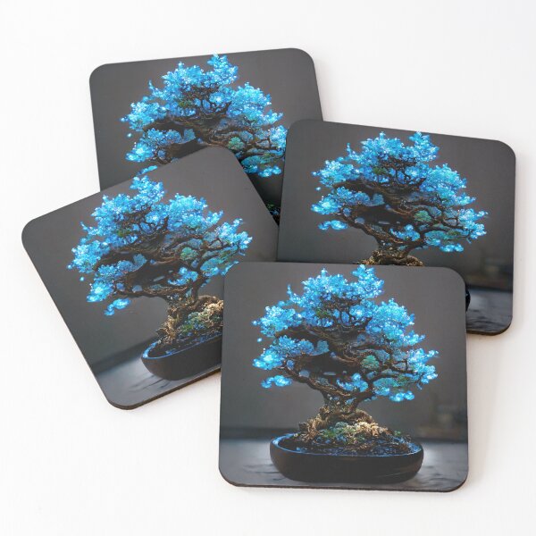 Item preview, Nature Collection | Crystal Blue Bonsai Tree designed and sold by NanarodsDesign.