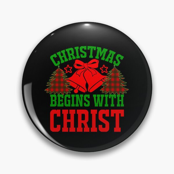 Item preview, Christmas Begins With Christ Plaid Cross Santa | Merry Christmas Jesus Christ greetings | Gifts for Christmas lovers designed and sold by ThanksVibe.
