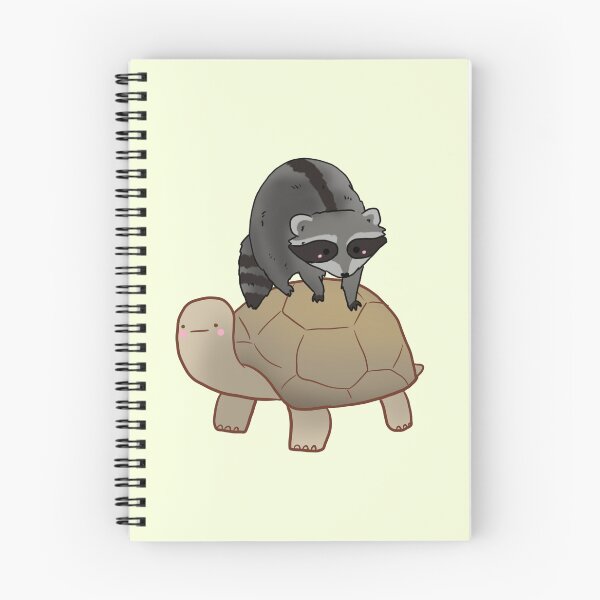 Item preview, turtle and raccoon designed and sold by Mayarart.
