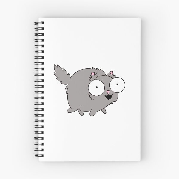 Item preview, Fat gray cat with one brain cell  designed and sold by Lauren Kenney.