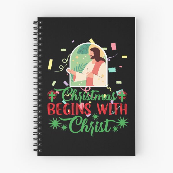 Item preview, Christmas Begins With Christ Plaid Cross Santa | Merry Christmas Jesus Christ greetings | Gifts for Christmas lovers designed and sold by ThanksVibe.