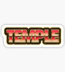 Temple | Retro Chrome Sticker