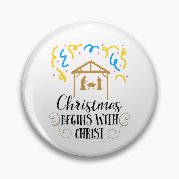Item preview, Christmas Begins With Christ Plaid Cross Santa | Merry Christmas Jesus Christ greetings | Gifts for Christmas lovers designed and sold by ThanksVibe.