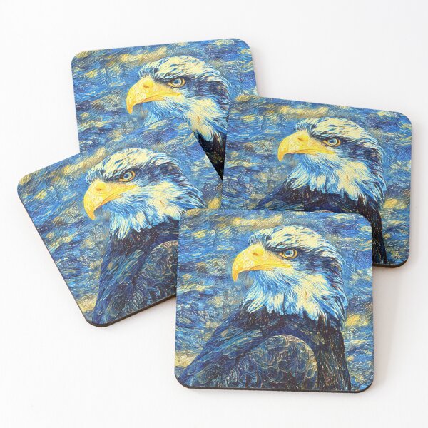 Item preview, Good ol' Eagle Critter Tribute ... Vincent Van Gogh's Starry Night Style  designed and sold by SeaStories88.