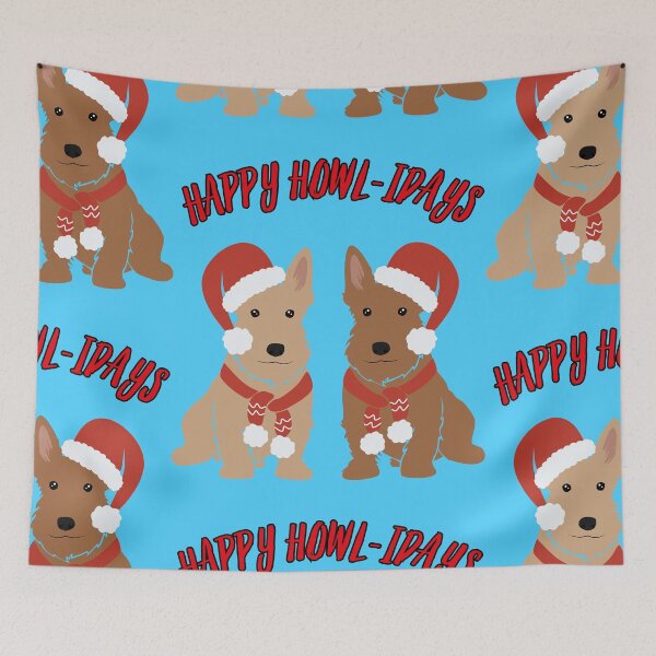 Aperçu de l'œuvre Happy Howlidays Scottish Terrier créée et vendue par to-esu.