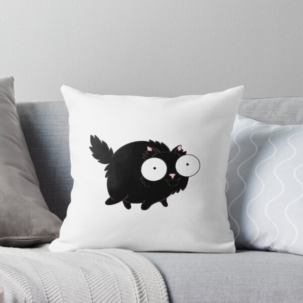 Item preview, Chunky black cat with one brain cell  designed and sold by Lauren Kenney.