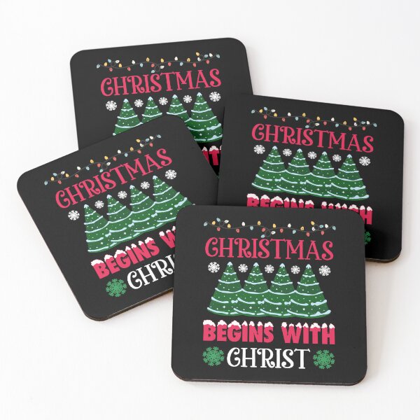 Item preview, Christmas Begins With Christ Plaid Cross Santa | Merry Christmas Jesus Christ greetings | Gifts for Christmas lovers designed and sold by ThanksVibe.