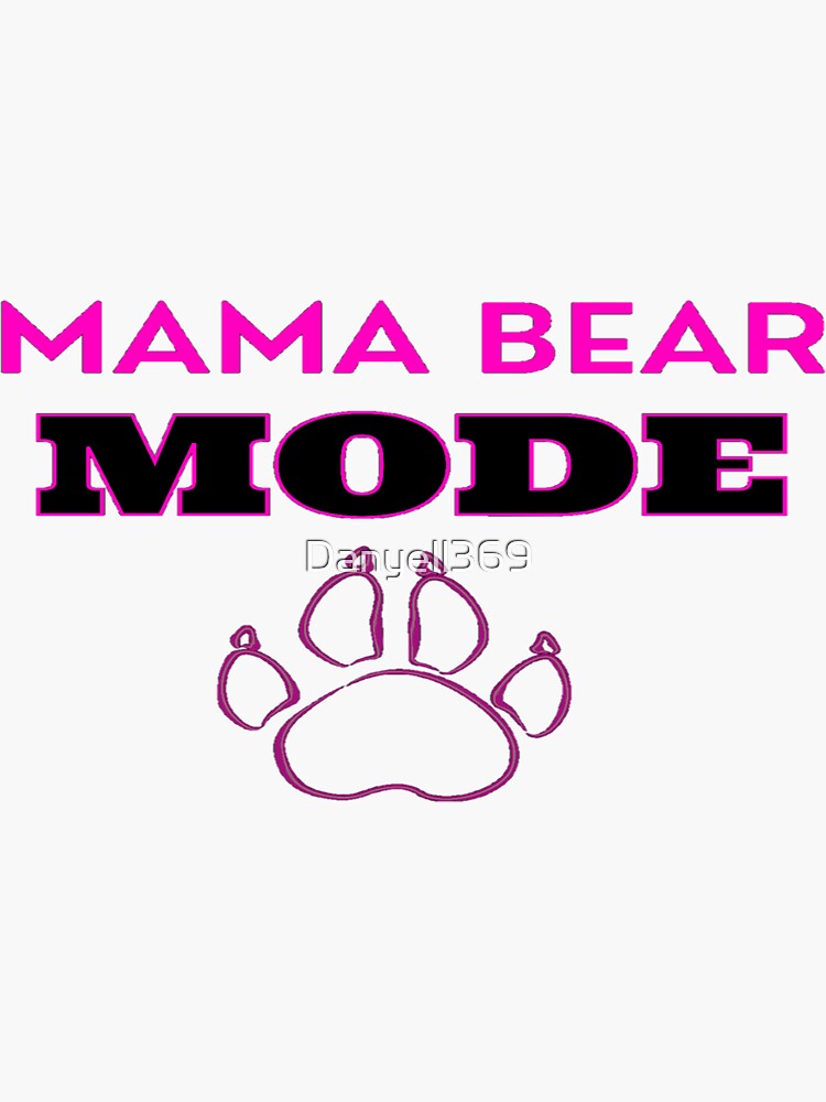 Mama Bear and Cubs Sticker for Sale by Erin0987