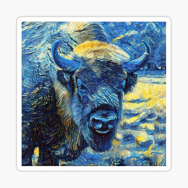 "Copy of Good ol' Buffalo Critter Tribute Vincent Van Gogh's Starry