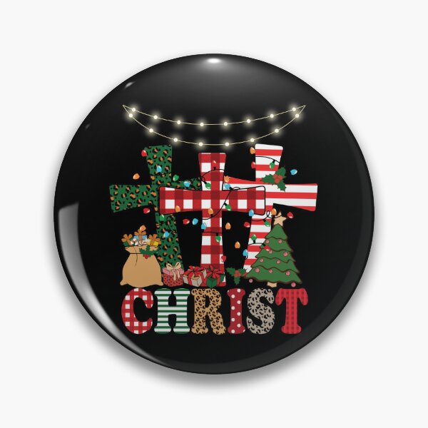 Item preview, Christmas Begins With Christ Plaid Cross Santa | Merry Christmas Jesus Christ greetings | Gifts for Christmas lovers designed and sold by ThanksVibe.
