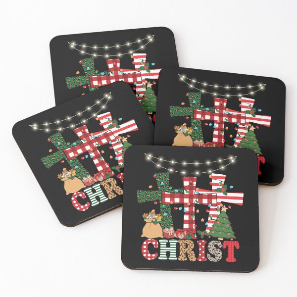 Item preview, Christmas Begins With Christ Plaid Cross Santa | Merry Christmas Jesus Christ greetings | Gifts for Christmas lovers designed and sold by ThanksVibe.