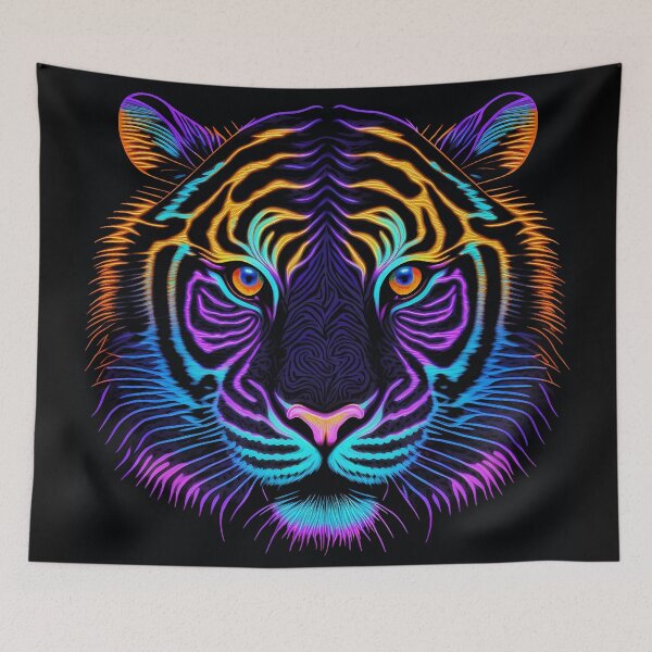 Item preview, Beautiful Neon Tiger designed and sold by Soda-Pop-Art-87.