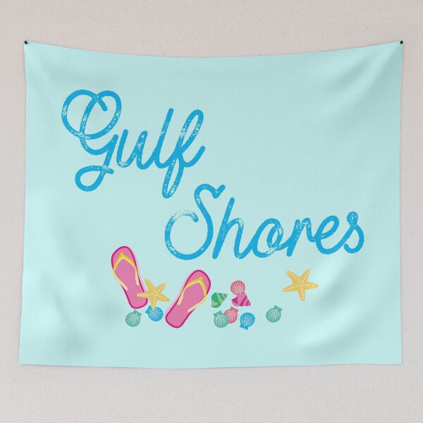 Item preview, Gulf Shores Alabama Flip Flops and Sea Shells designed and sold by Futurebeachbum.