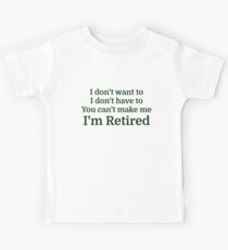 Ich will nicht ich muss nicht Du kannst mich nicht machen Kinder T-Shirt