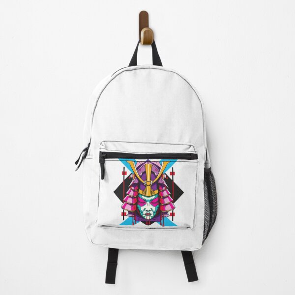 Item preview, Cool Japanese Samurai Geisha Girl Mask Colorful Illustration designed and sold by neverenddreams.