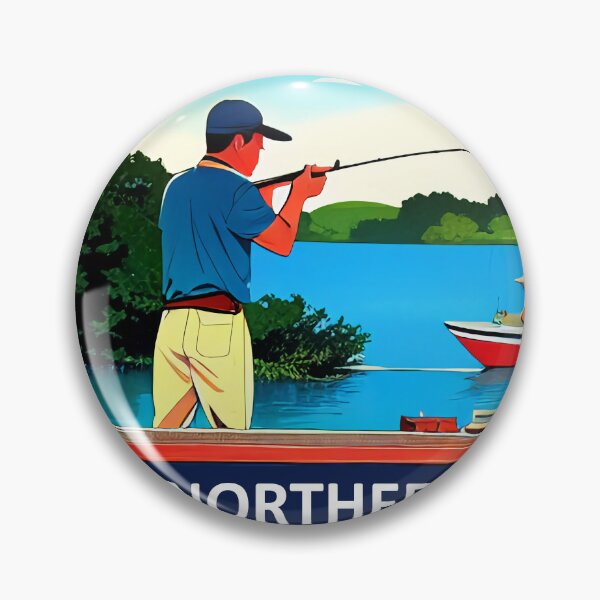 Item preview, Vintage Fishing Poster designed and sold by BAYFAIRE.