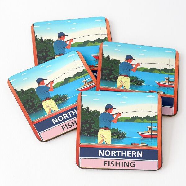 Item preview, Vintage Fishing Poster designed and sold by BAYFAIRE.