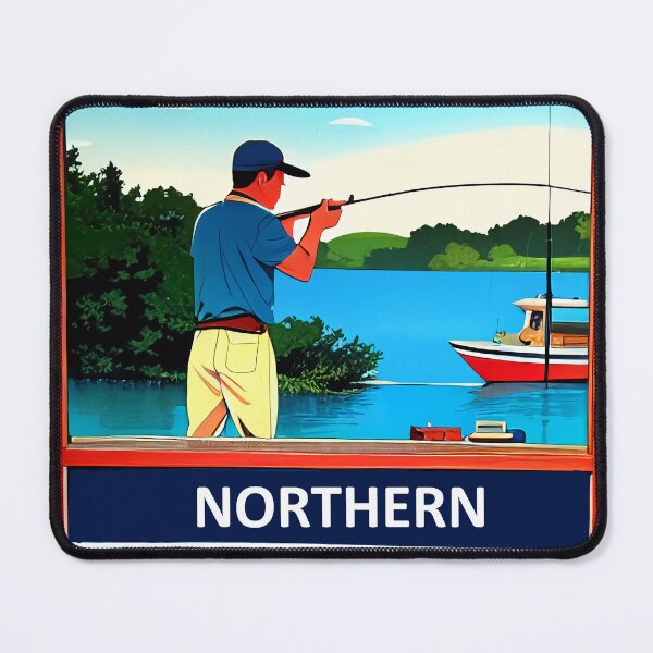Item preview, Vintage Fishing Poster designed and sold by BAYFAIRE.