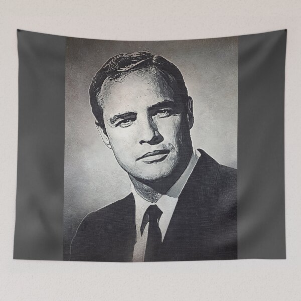Item preview, Marlon Brando Art - oil paint - D88 designed and sold by DecoVintage.