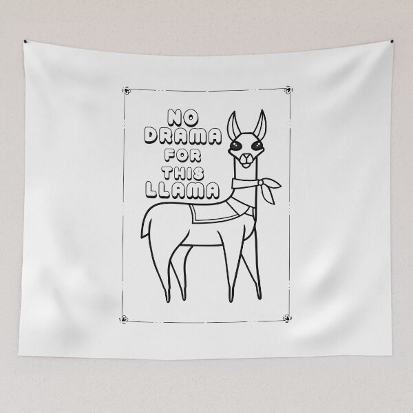 Item preview, NO DRAMA FOR THIS LLAMA designed and sold by FlyShop1.