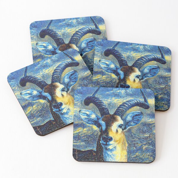 Item preview, Good ol' Antelope Critter Tribute ... Vincent Van Gogh's Starry Night Style  designed and sold by SeaStories88.
