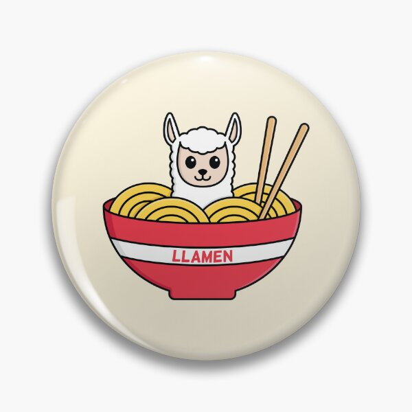 Item preview, Llamen Ramen - Pun - Wordplay designed and sold by ambertanderes.