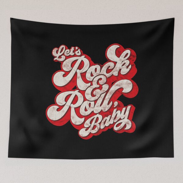 Item preview, Let's Rock And Roll Baby, Rock Music Fan Design designed and sold by gorillamerch.