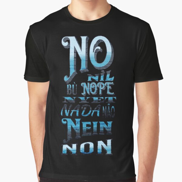 Item preview, No, in English, German, Portuguese, French, Chinese, Irish, Russian designed and sold by Batty4Boba.