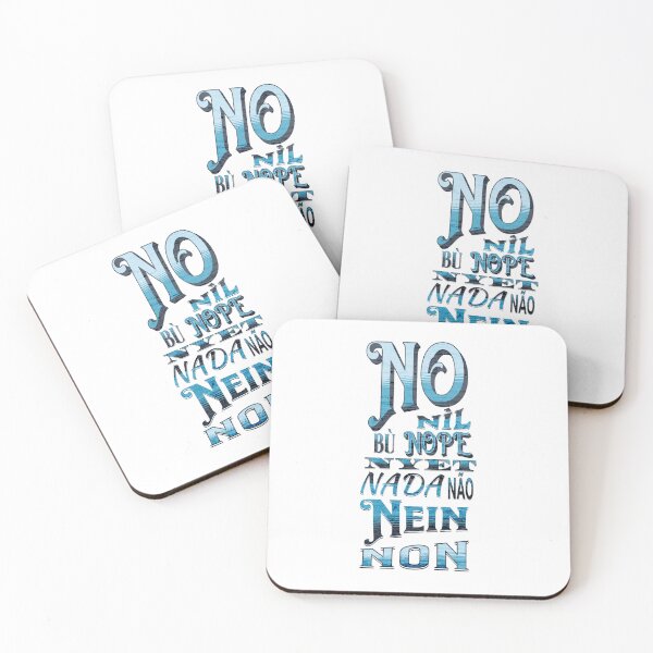 Item preview, No, in English, German, Portuguese, French, Chinese, Irish, Russian designed and sold by Batty4Boba.