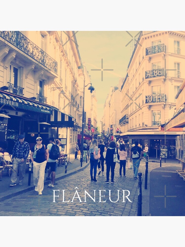 Flâneur” …Quote. City Streets in Paris. Urban Photo by Carraann