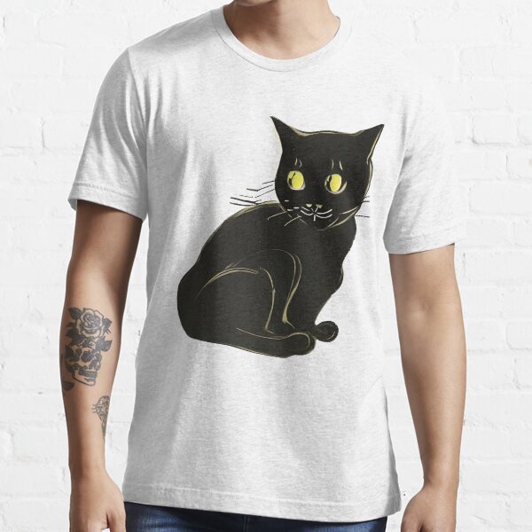 "Chat noir, black cat, avant garde vintage art, vintage advertising