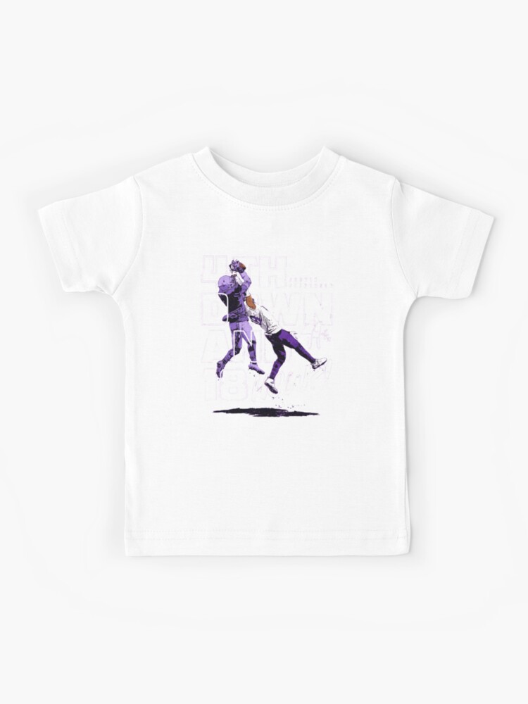 Justin Jefferson 4th down and 18' Kids T-Shirt for Sale by O-LaN