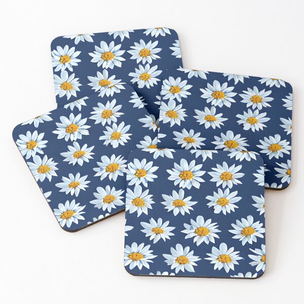 Item preview, Blue Daisies, daisy pattern artwork designed and sold by The Love Quill.