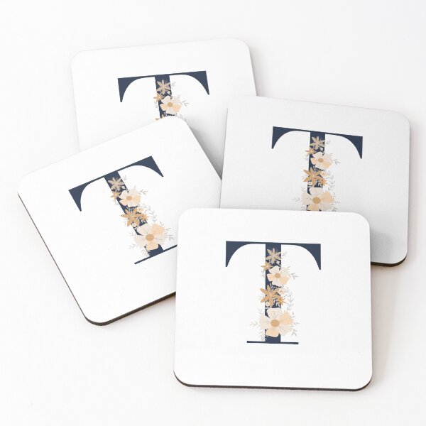 Item preview, Letter T monogram dark blue designed and sold by Bon-mots-jkd.