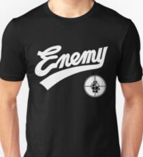 Camiseta unisex Enemigo público lucha contra la poderosa réplica de béisbol de 1989