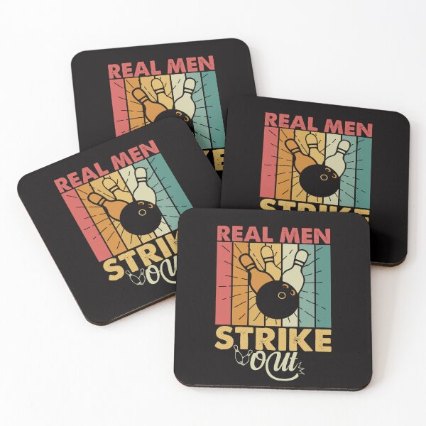 Item preview, Real Men Strike Out Bowling T-Shirt designed and sold by netdota.