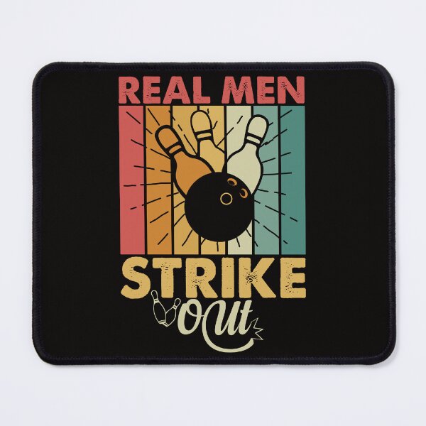Item preview, Real Men Strike Out Bowling T-Shirt designed and sold by netdota.