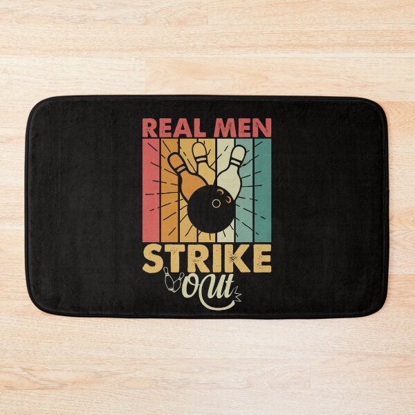 Item preview, Real Men Strike Out Bowling T-Shirt designed and sold by netdota.