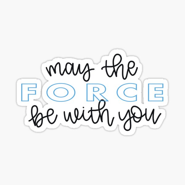 Item preview, May the Force Be With You script designed and sold by lyndsiemark.
