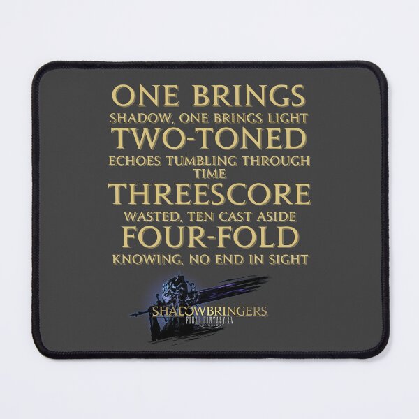 Item preview, FFXIV Shadowbringers Lyrics designed and sold by Ellie Forder Condon.