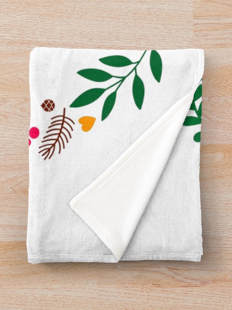 Alternate view of Have A Holly Poly Christmas Throw Blanket