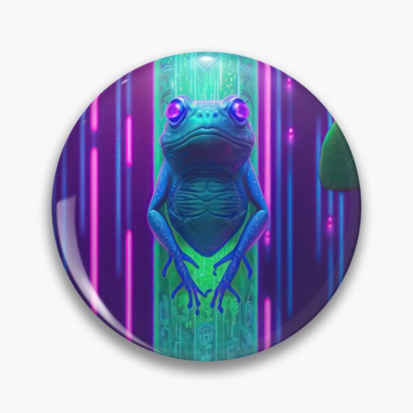 Item preview, futuristic frog designed and sold by IA-Power.